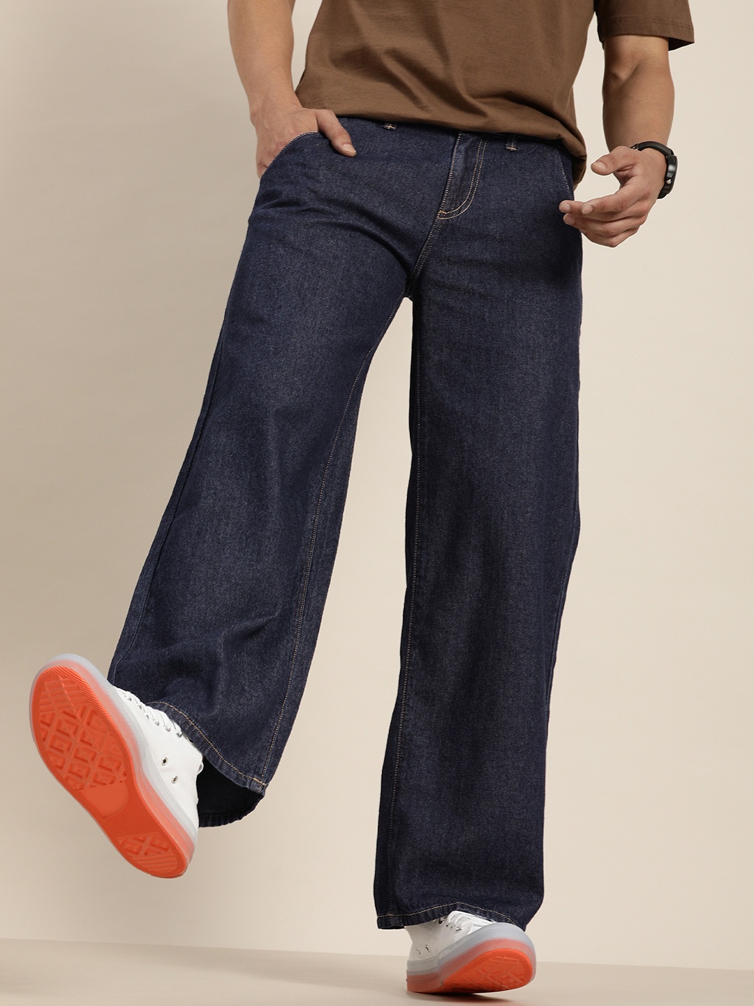 

Moda Rapido Men Blue Baggy Fit Jeans