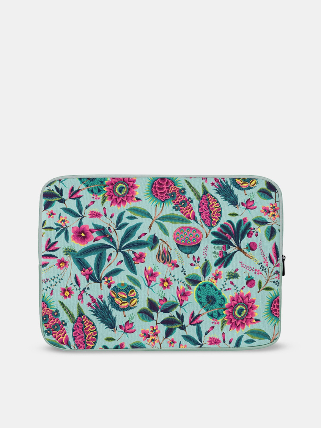 

THREADCURRY Unisex Sea Green & Pink Printed Laptop Sleeve