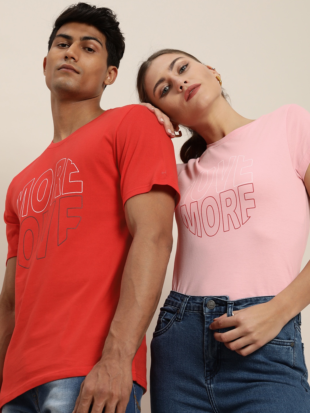 

ether Women Pink Cotton Printed T-shirt