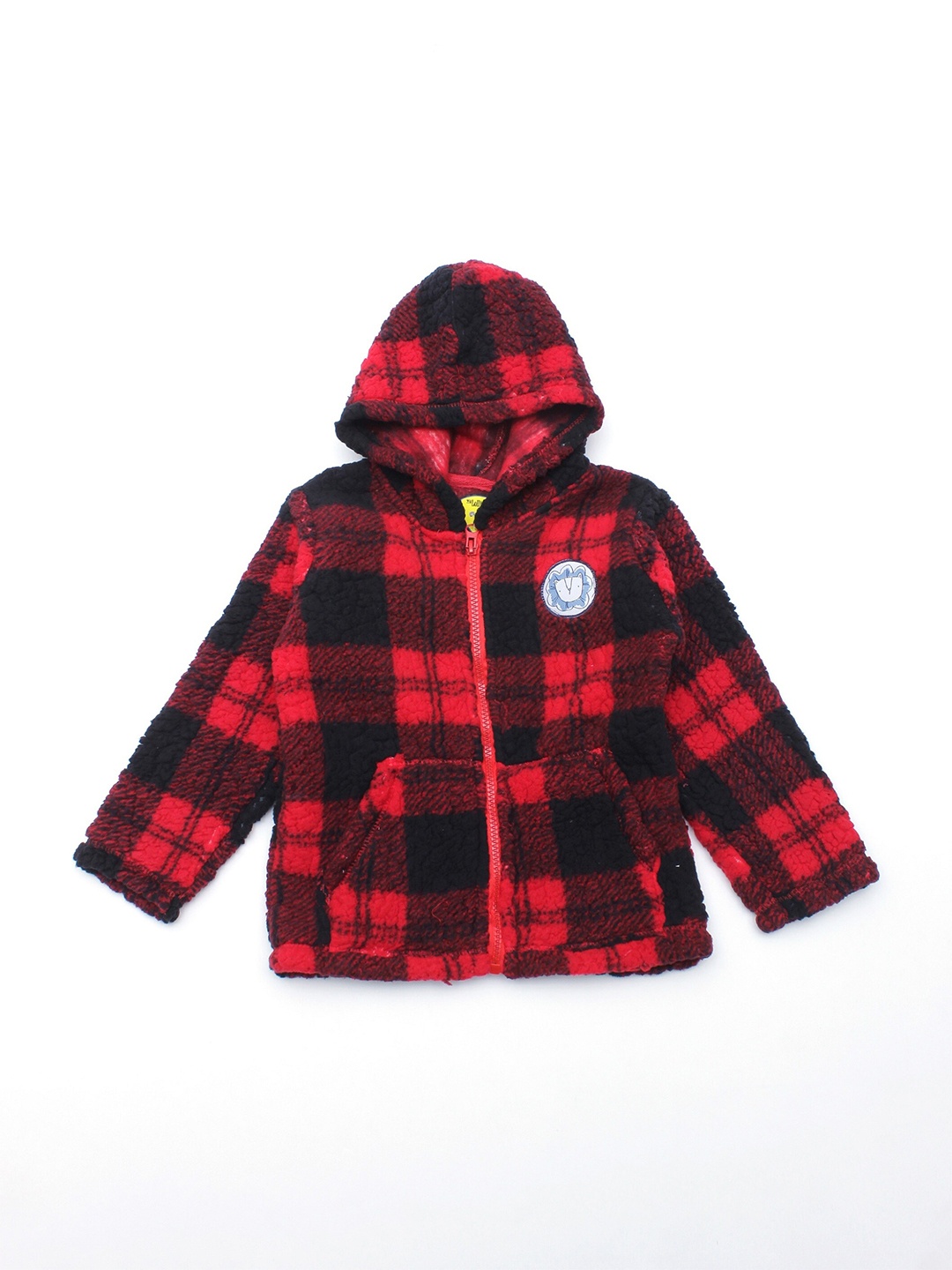 

Lil Lollipop Unisex Kids Red & Black Checked Sweatshirt