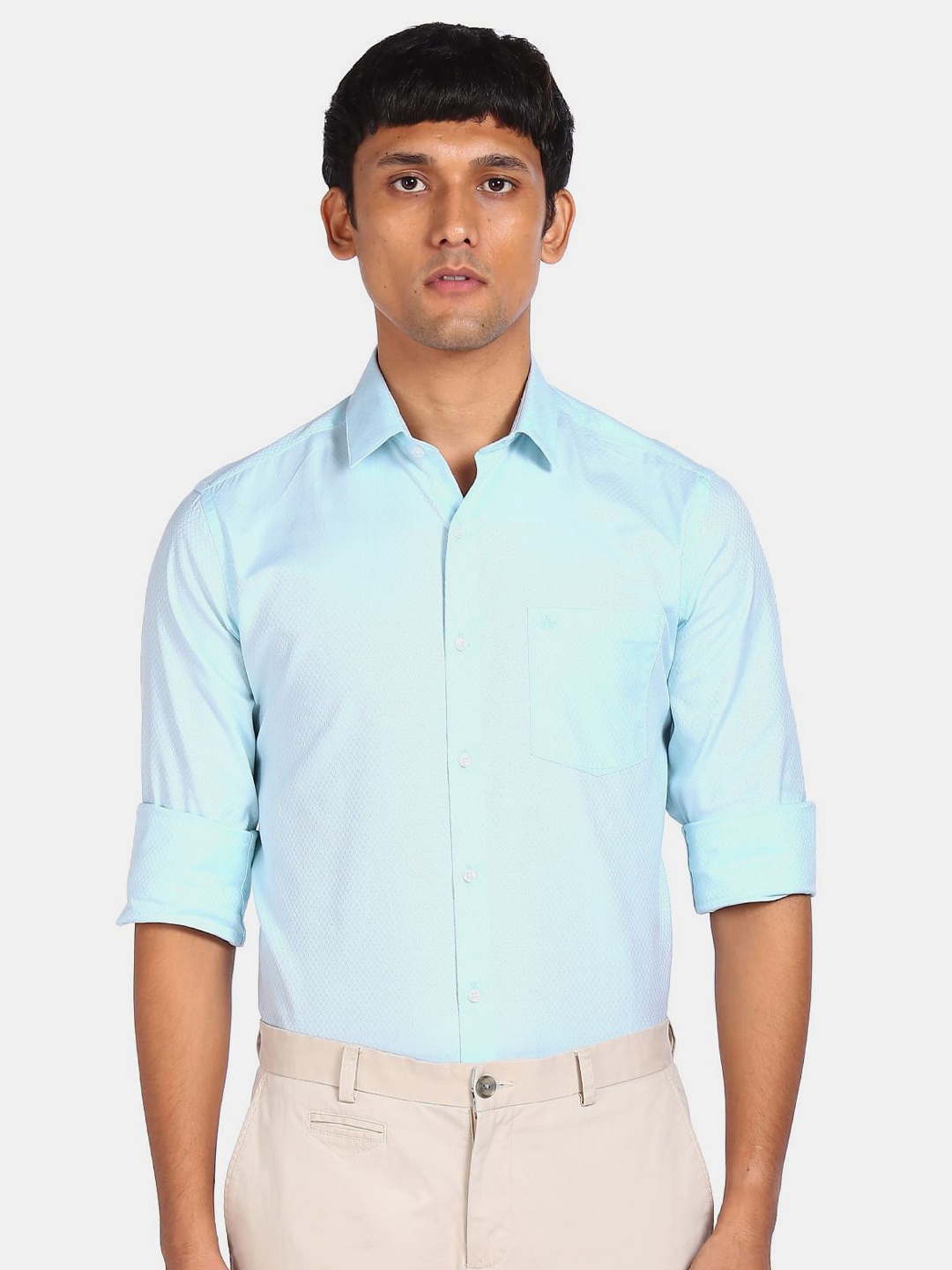 

Arrow Men Blue Slim Fit Casual Shirt