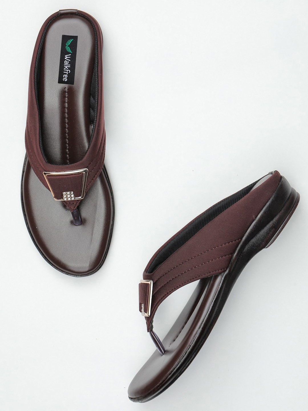 

Walkfree Brown Wedge Pumps