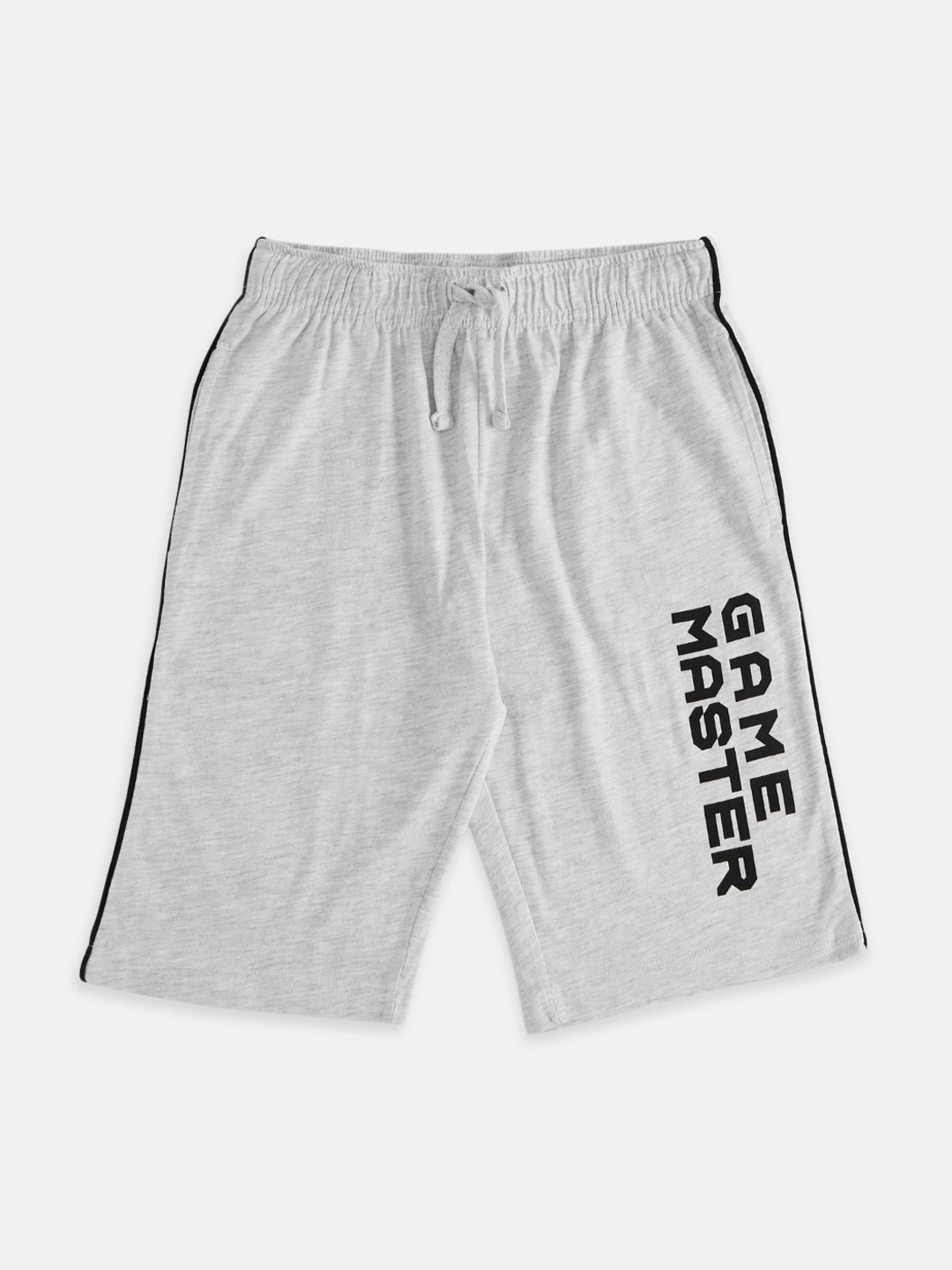 

Pantaloons Junior Boys Grey Melange Solid Pure Cotton Shorts