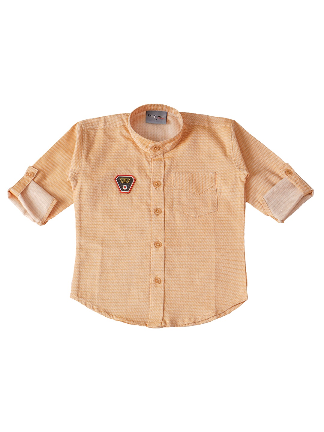 

Dapper dudes Boys Gold-Toned Casual Shirt