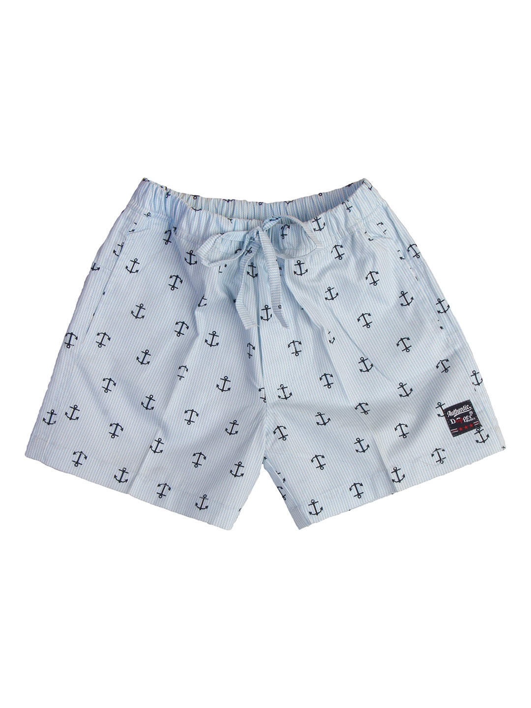 

Dapper dudes Boys Blue Printed Shorts