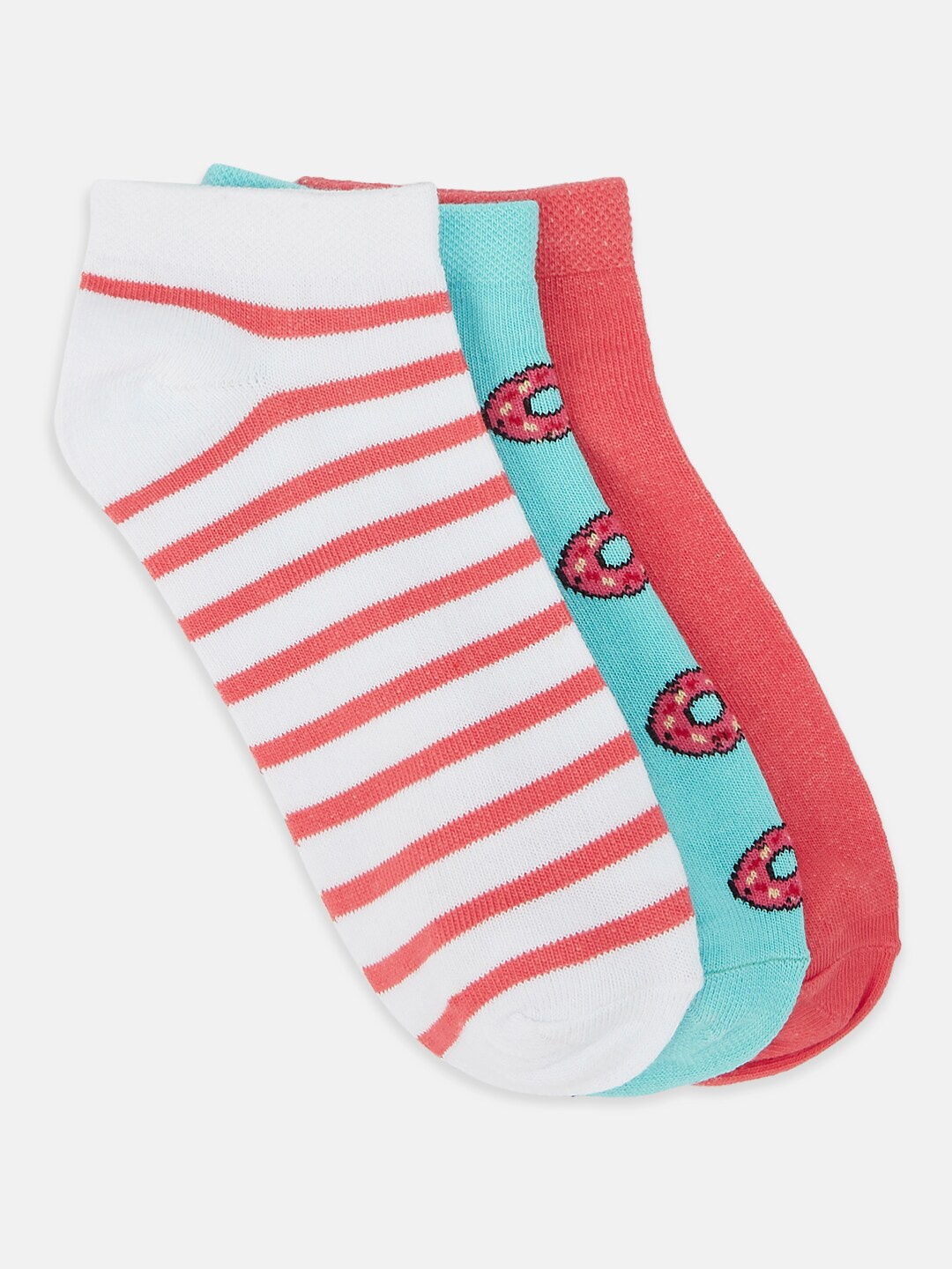 

Honey by Pantaloons Women Pack Of 3 Ankle-Length Socks, Assorted