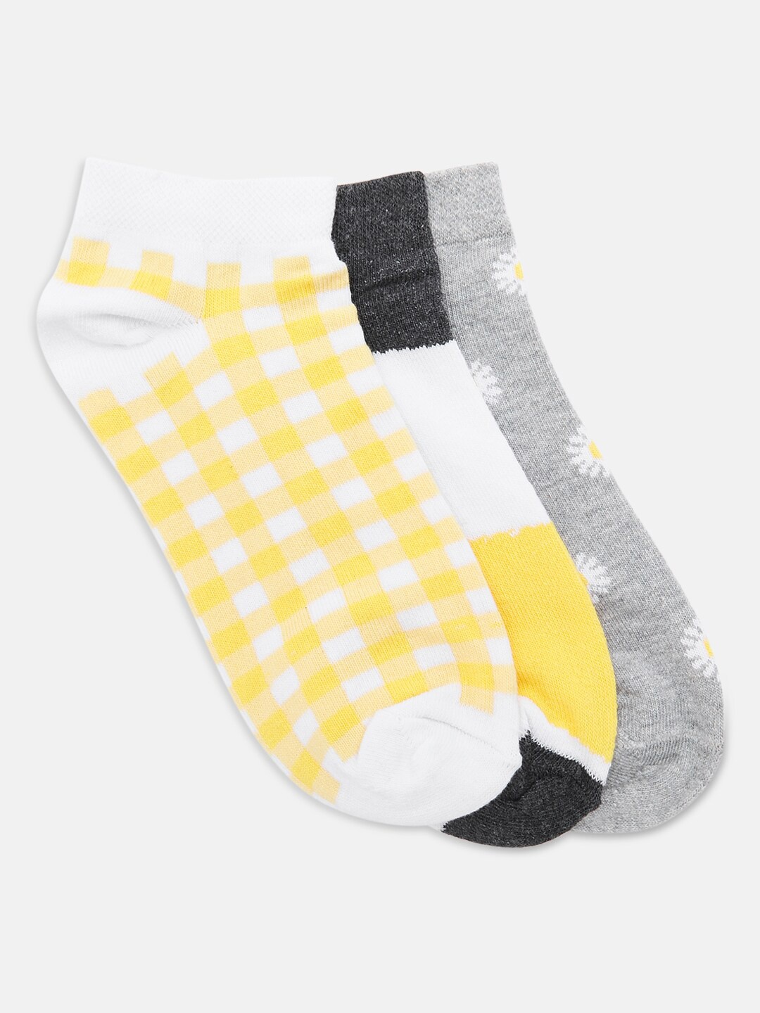 

Honey by Pantaloons Women Pack Of 3 Assorted Ankle-Length Socks