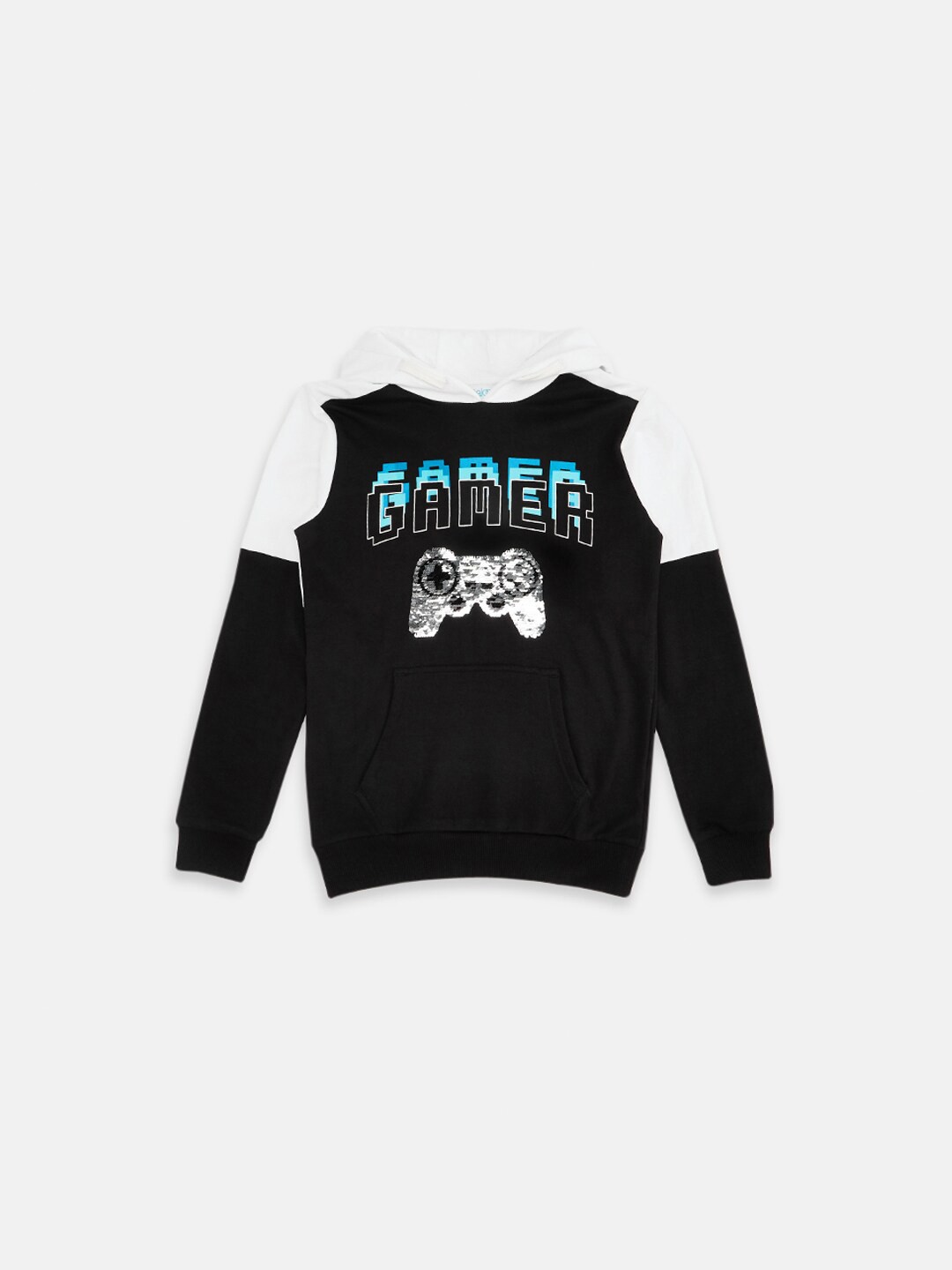 

Pantaloons Junior Boys Black Printed Sweatshirt