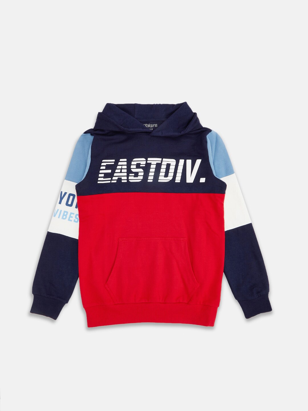 

Pantaloons Junior Boys Navy Blue Colourblocked Sweatshirt