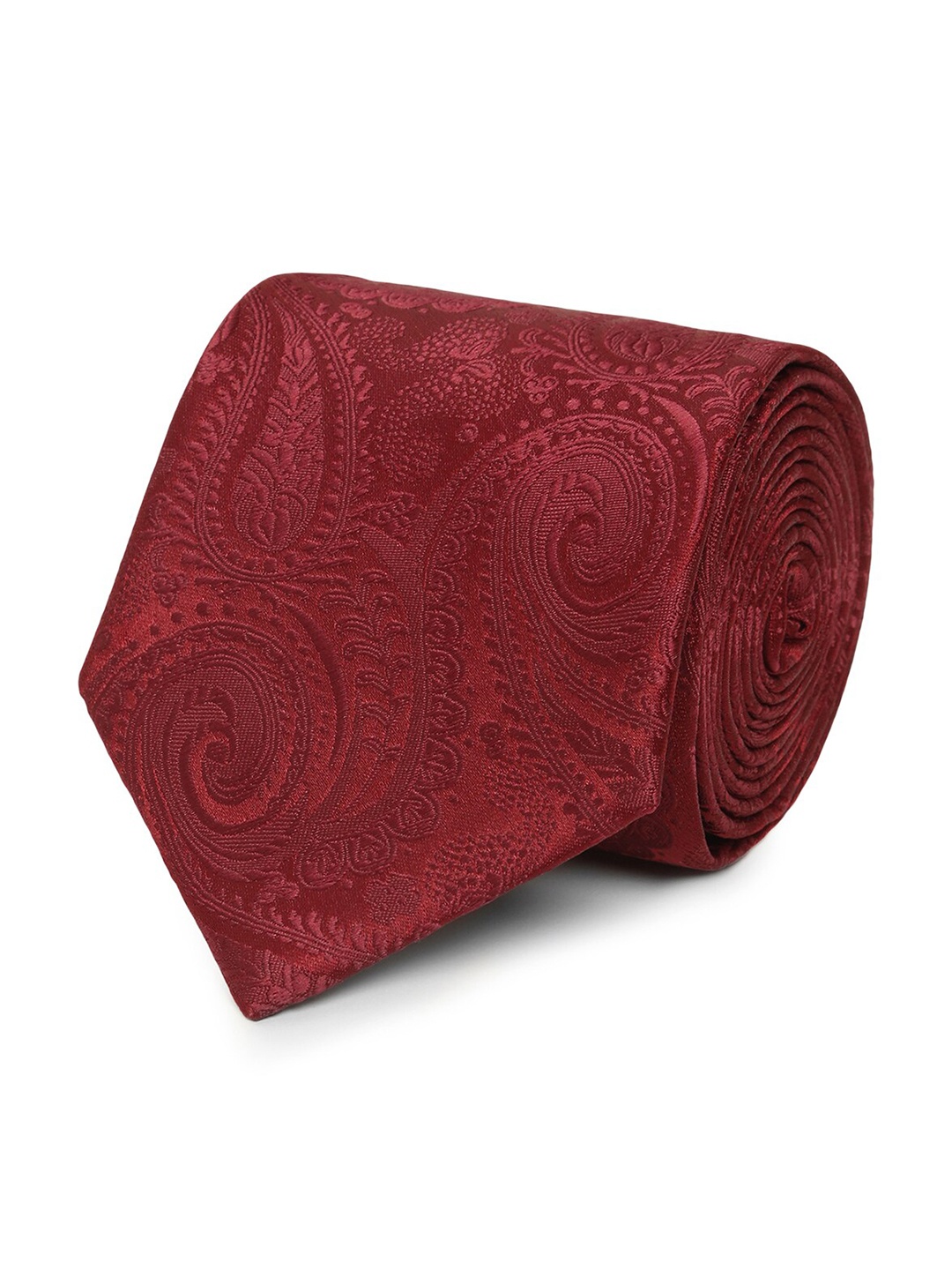 

Tossido Men Maroon Woven Design Broad Tie