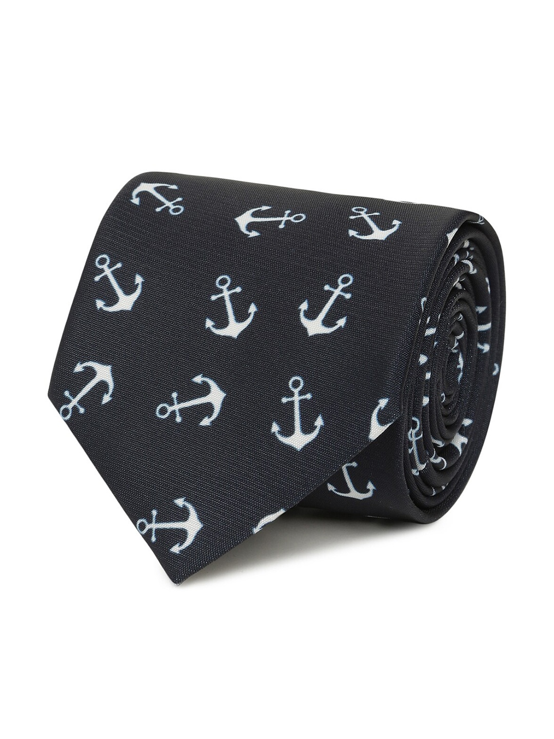 

Tossido Men Black Printed Broad Tie