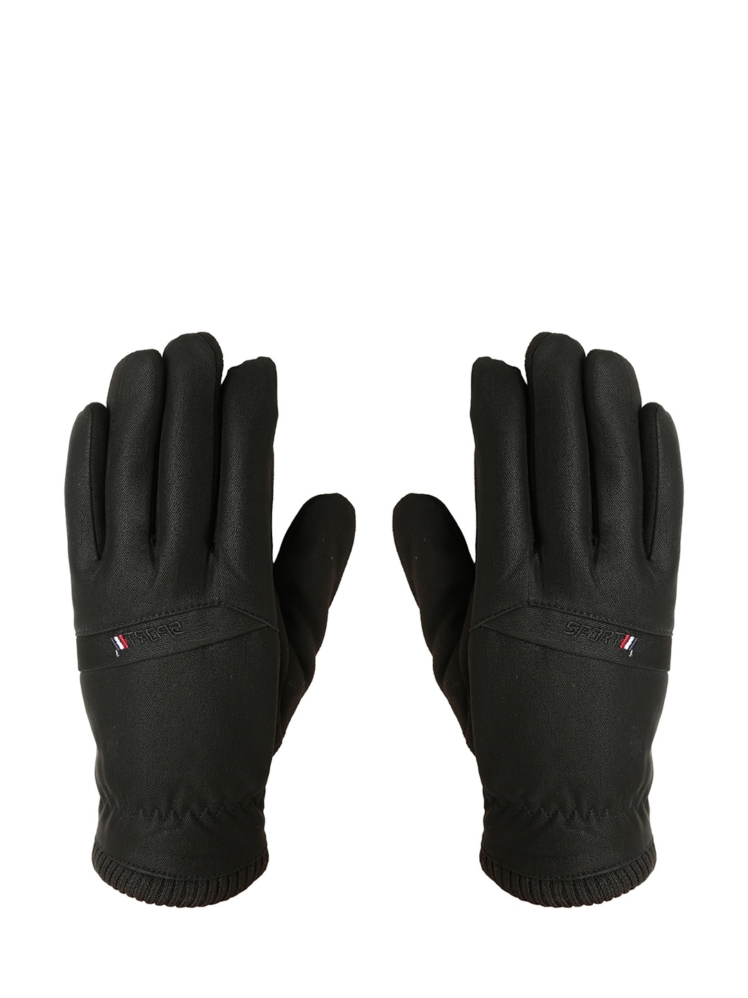 

FabSeasons Unisex Black Solid Touchscreen Enabled Hand Gloves