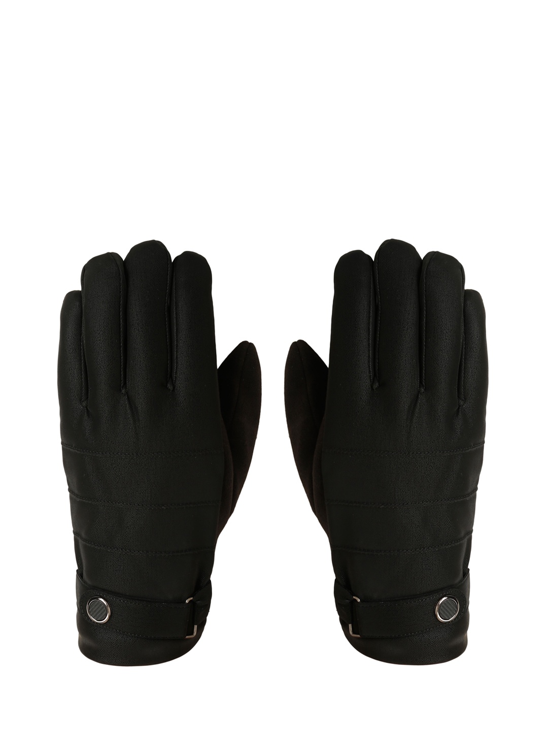 

FabSeasons Unisex Black Solid Touchscreen Enabled Hand Gloves