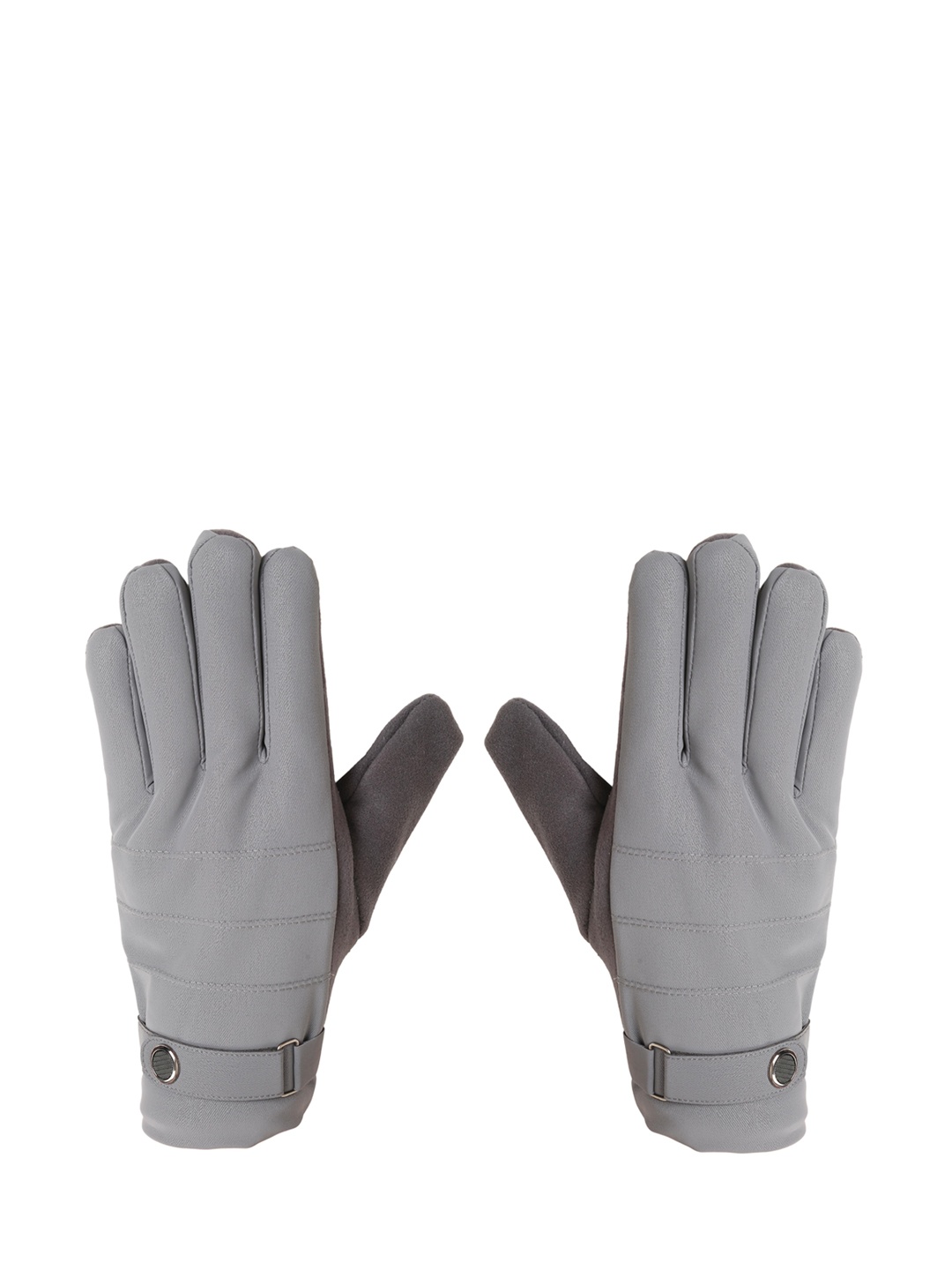 

FabSeasons Unisex Grey Solid Touchscreen Enabled Hand Gloves