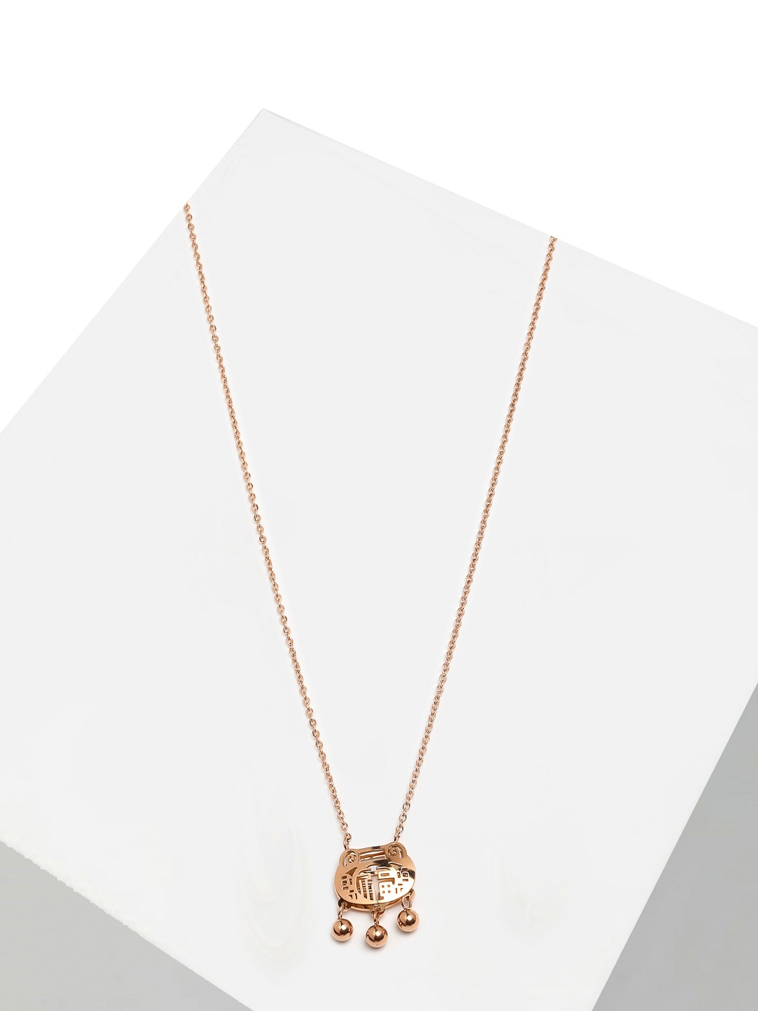 

AVANT-GARDE PARIS Rose Gold-Plated Quirky Pendant With Chain