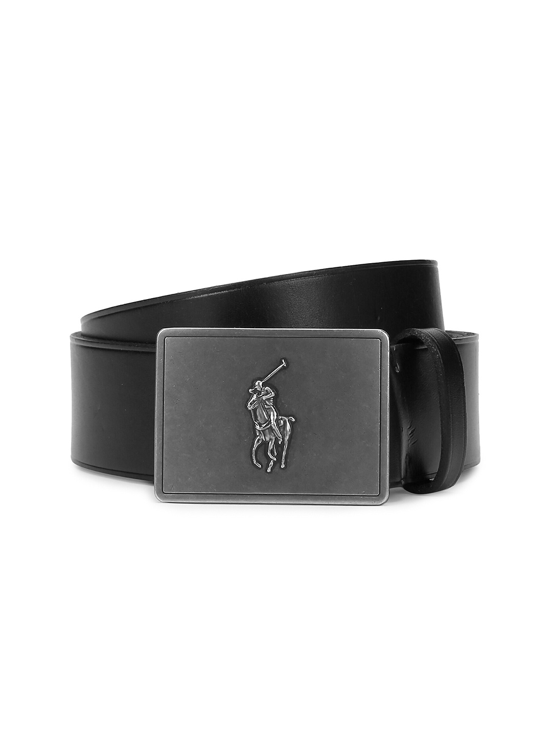 

Polo Ralph Lauren Men Black Solid Leather Belt