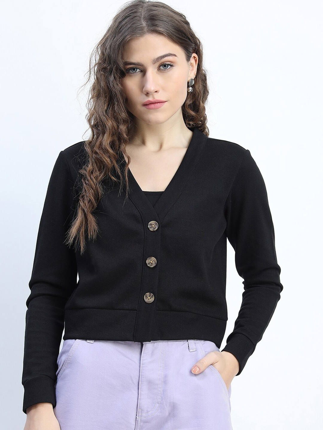 

Tokyo Talkies Black Knitted Top