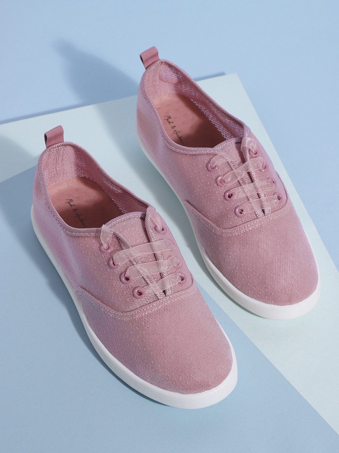 

Mast & Harbour Women Purple Woven Design Sneakers