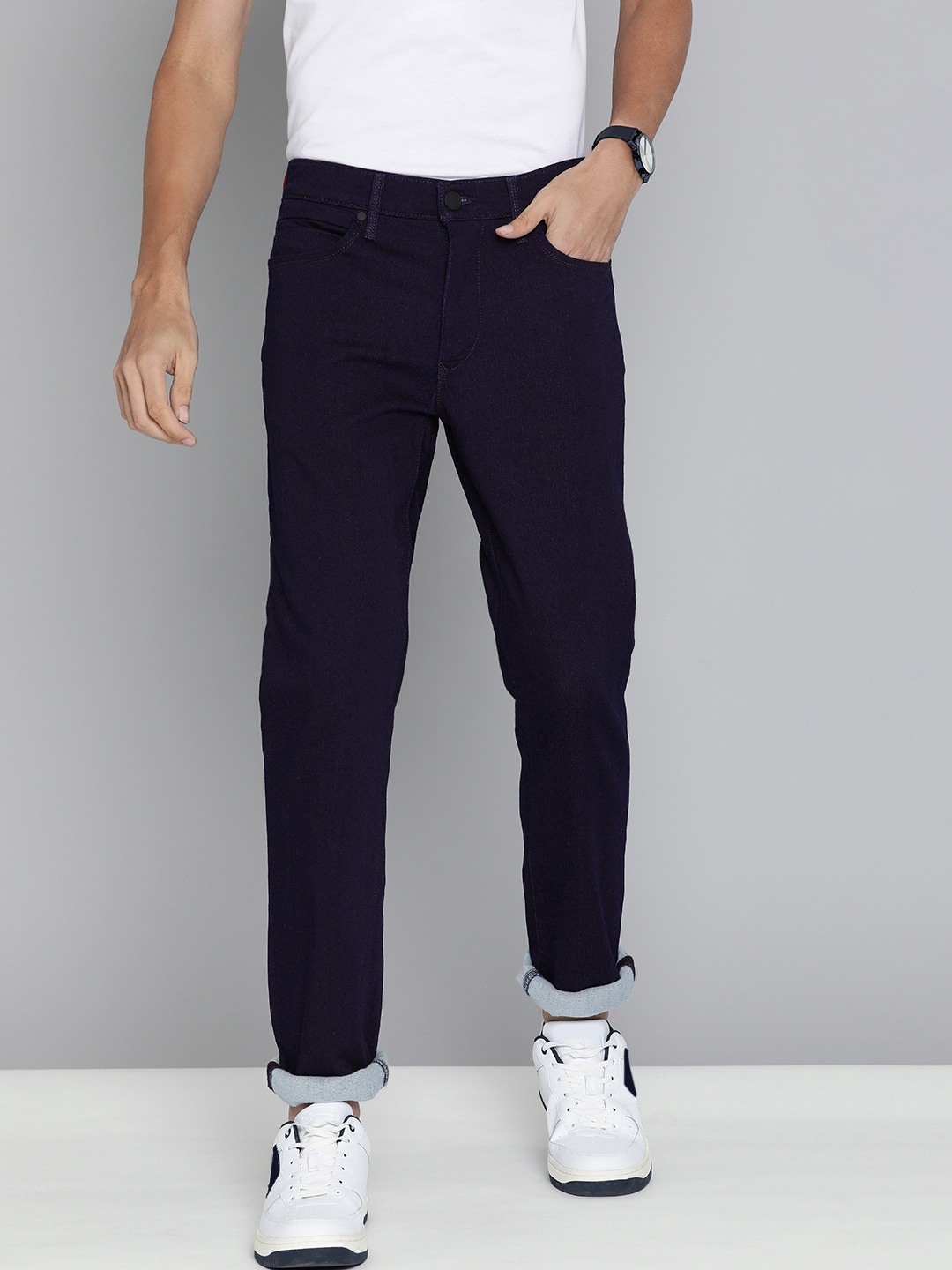

Levis Men Navy Blue 511 Redloop Slim Fit Mid Rise Stretchable Jeans