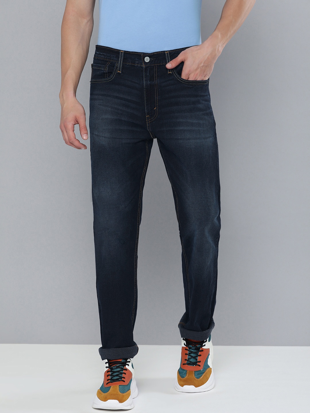 

Levis Men Blue Slim Fit Light Fade Stretchable Casual Jeans