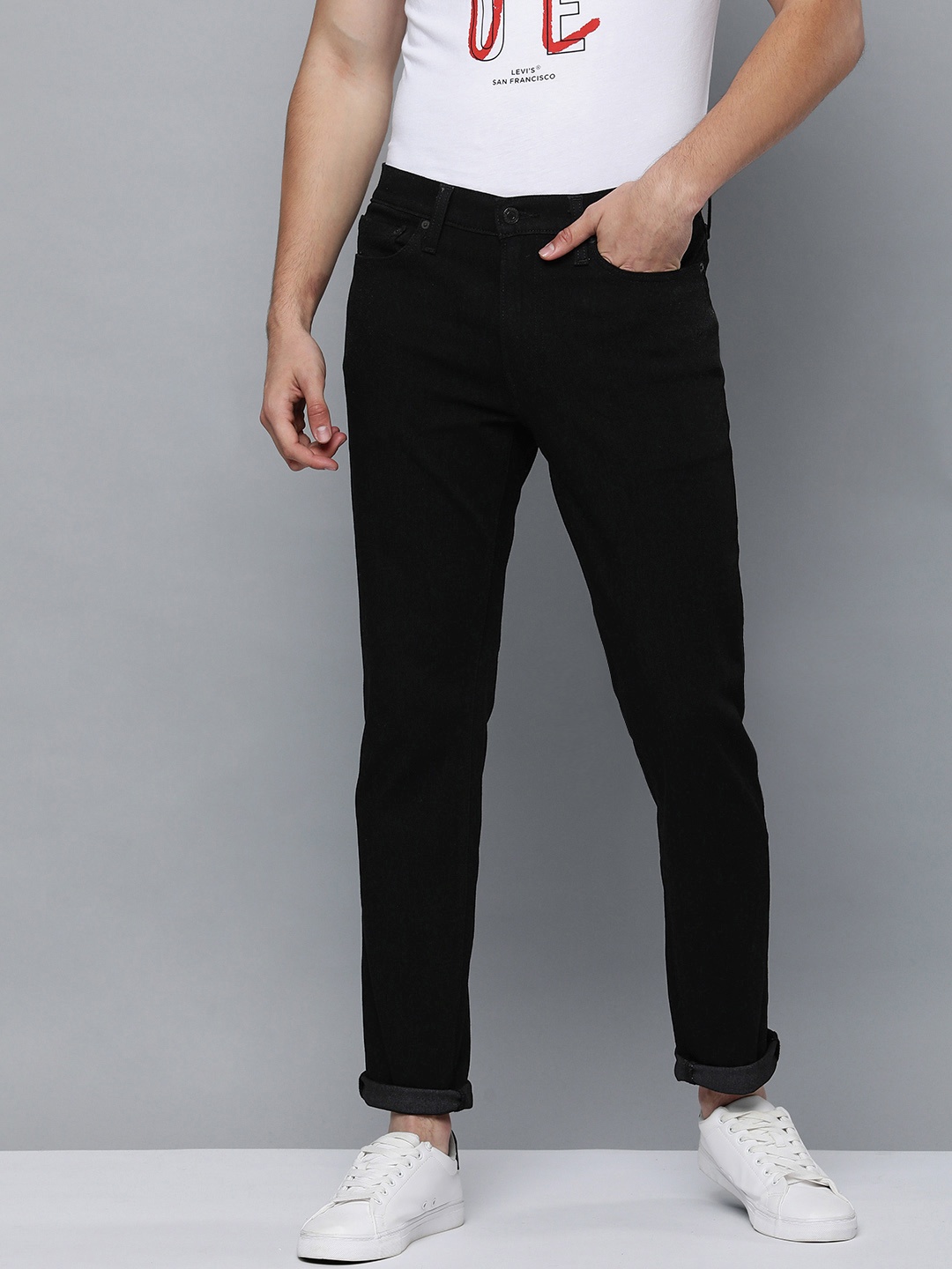 

Levis Men 511 Black Slim Fit Mid-Rise Clean Look Stretchable Jeans