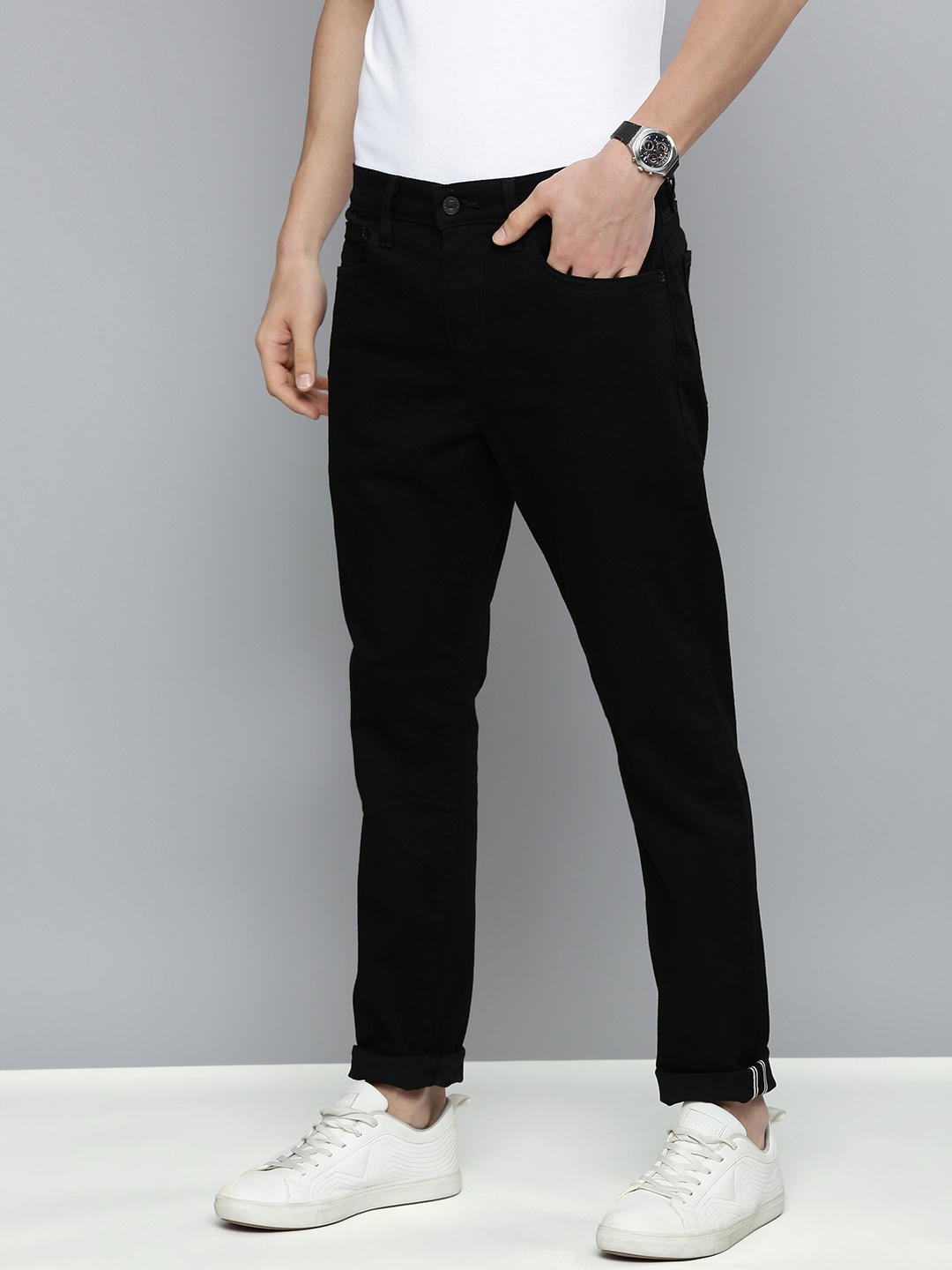 

Levis Men Black 512 Slim Tapered Fit Stretchable Jeans