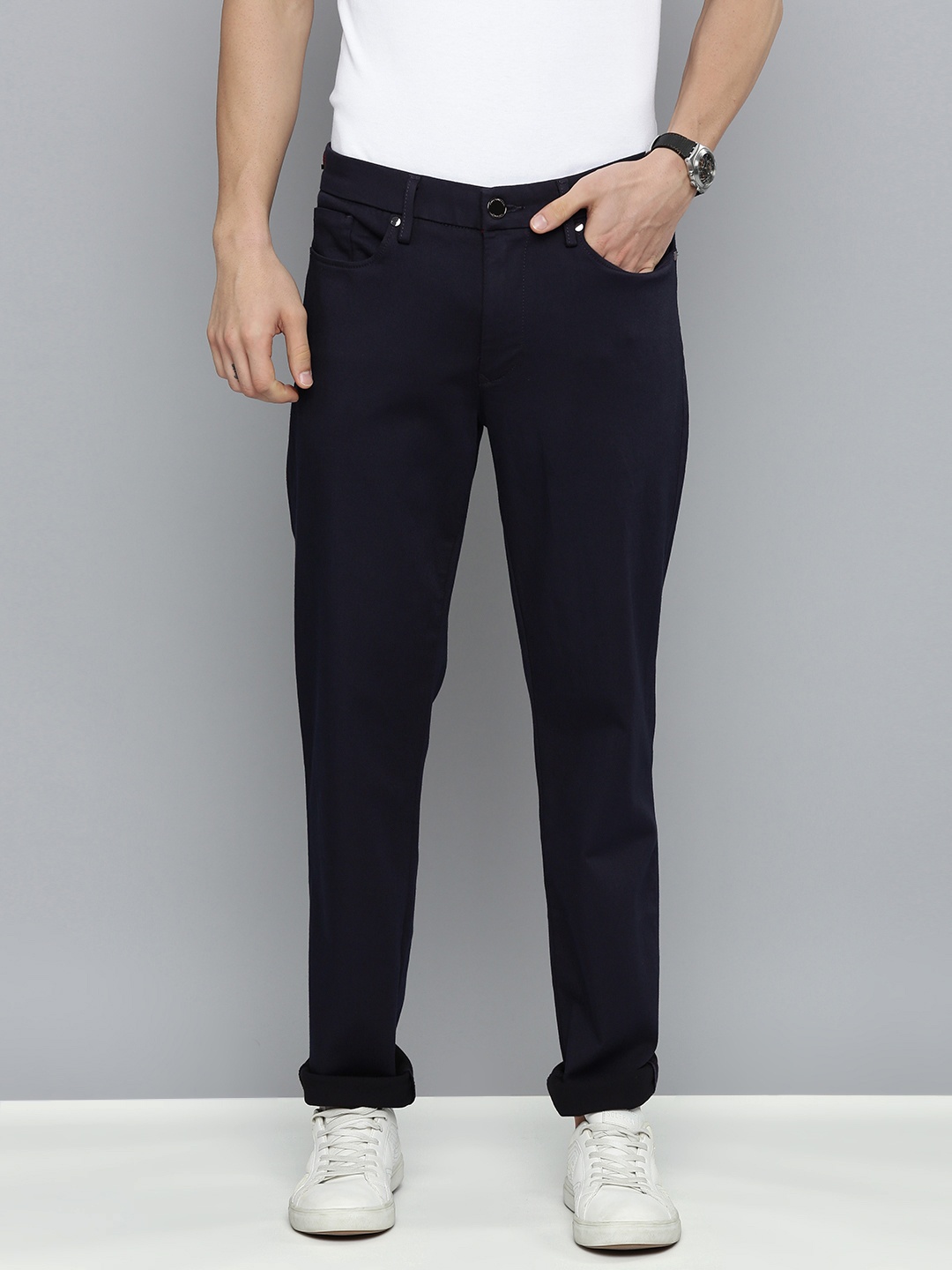 

Levis Men Navy Blue 511 Redloop Slim Fit Mid Rise Stretchable Jeans