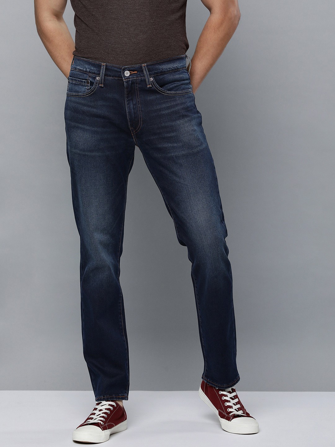 

Levis Men Blue 511 Slim Fit Mid-Rise Light Fade Stretchable Jeans