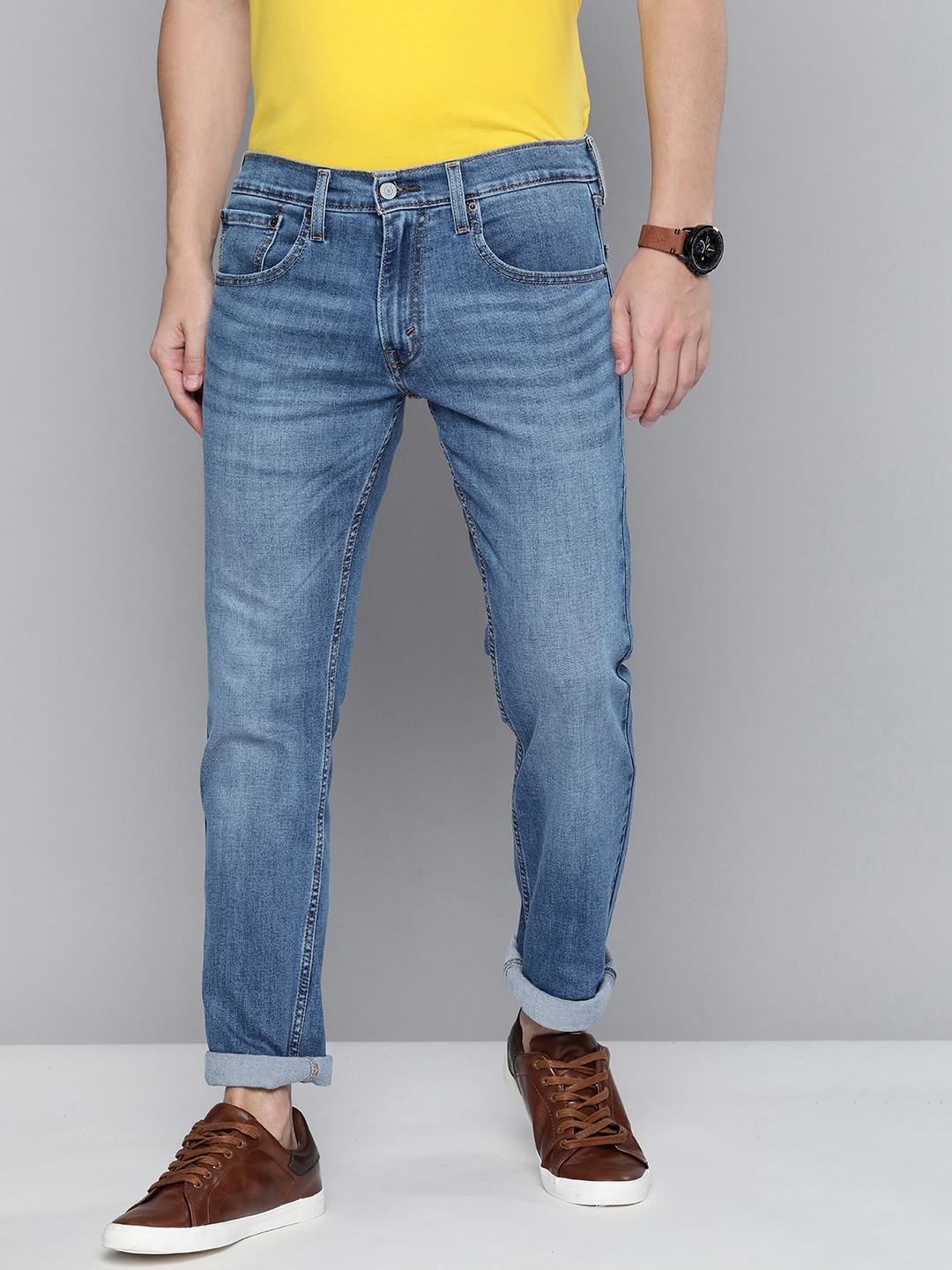 

Levis Men Denim Skinny Fit Light Fade Stretchable Casual Jeans, Blue