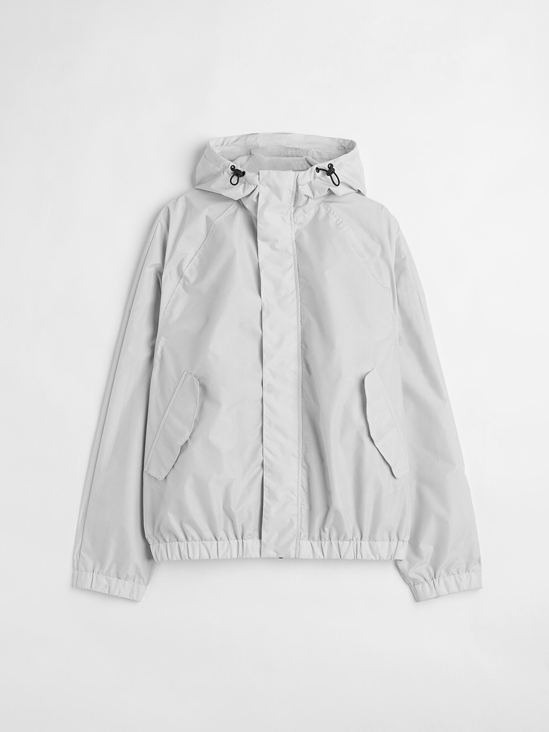 

H&M Grey Cropped Fit Windproof Jacket