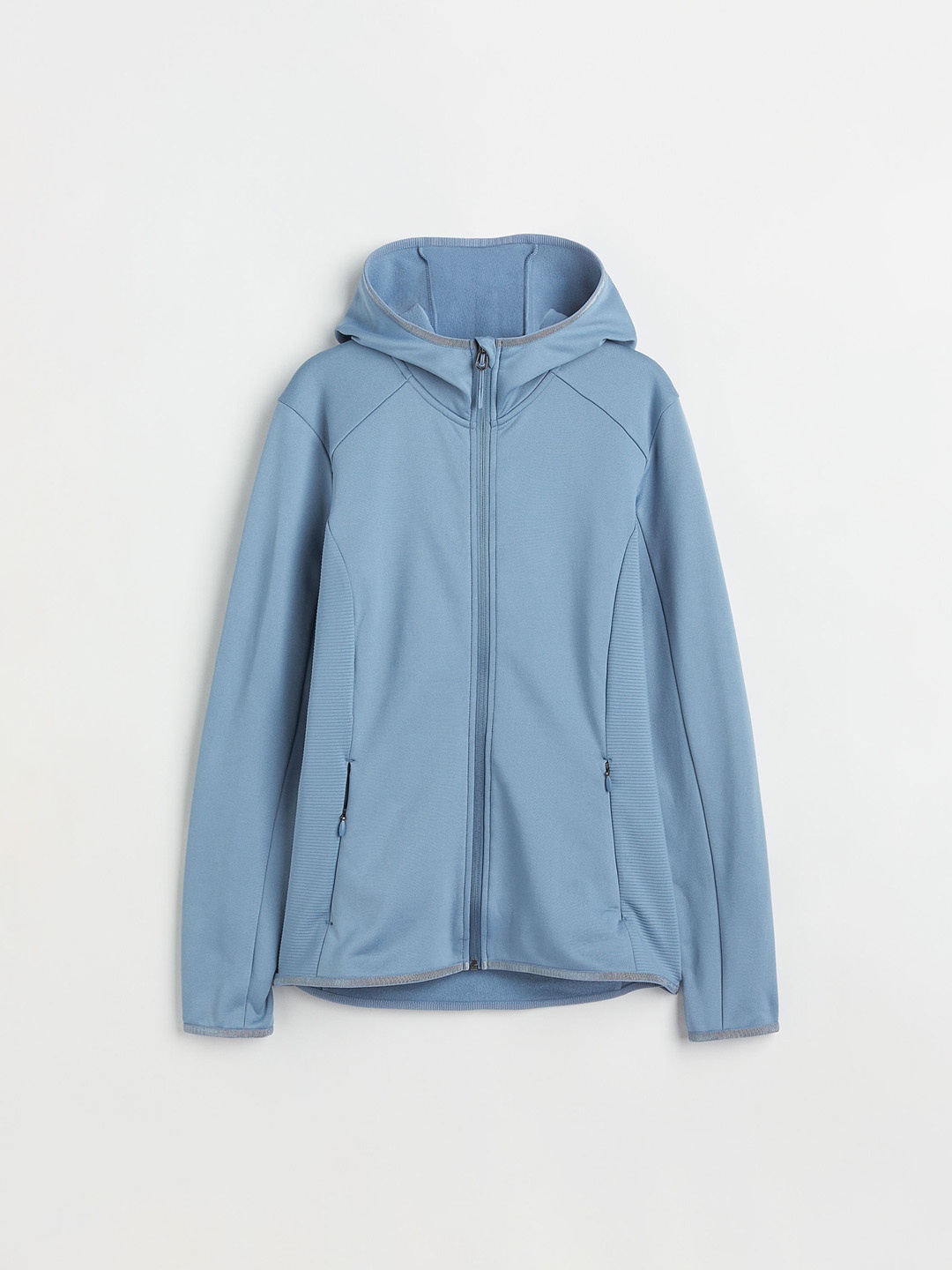

H&M Women Blue Solid Hooded Outdoor Jacket