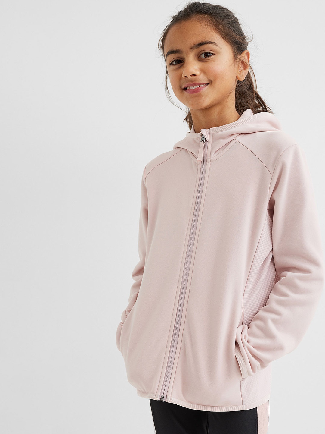 

H&M Girls Pink Hooded Fleece Jacket