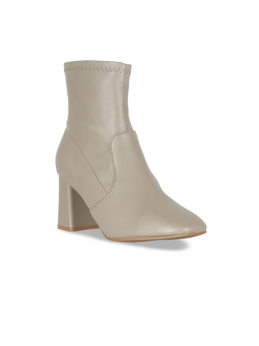 

London Rag Grey Party Block Heeled Boots