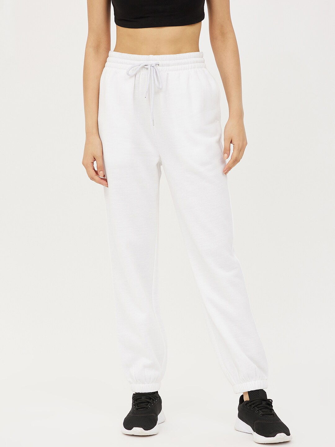 

Harpa Women White Solid Joggers