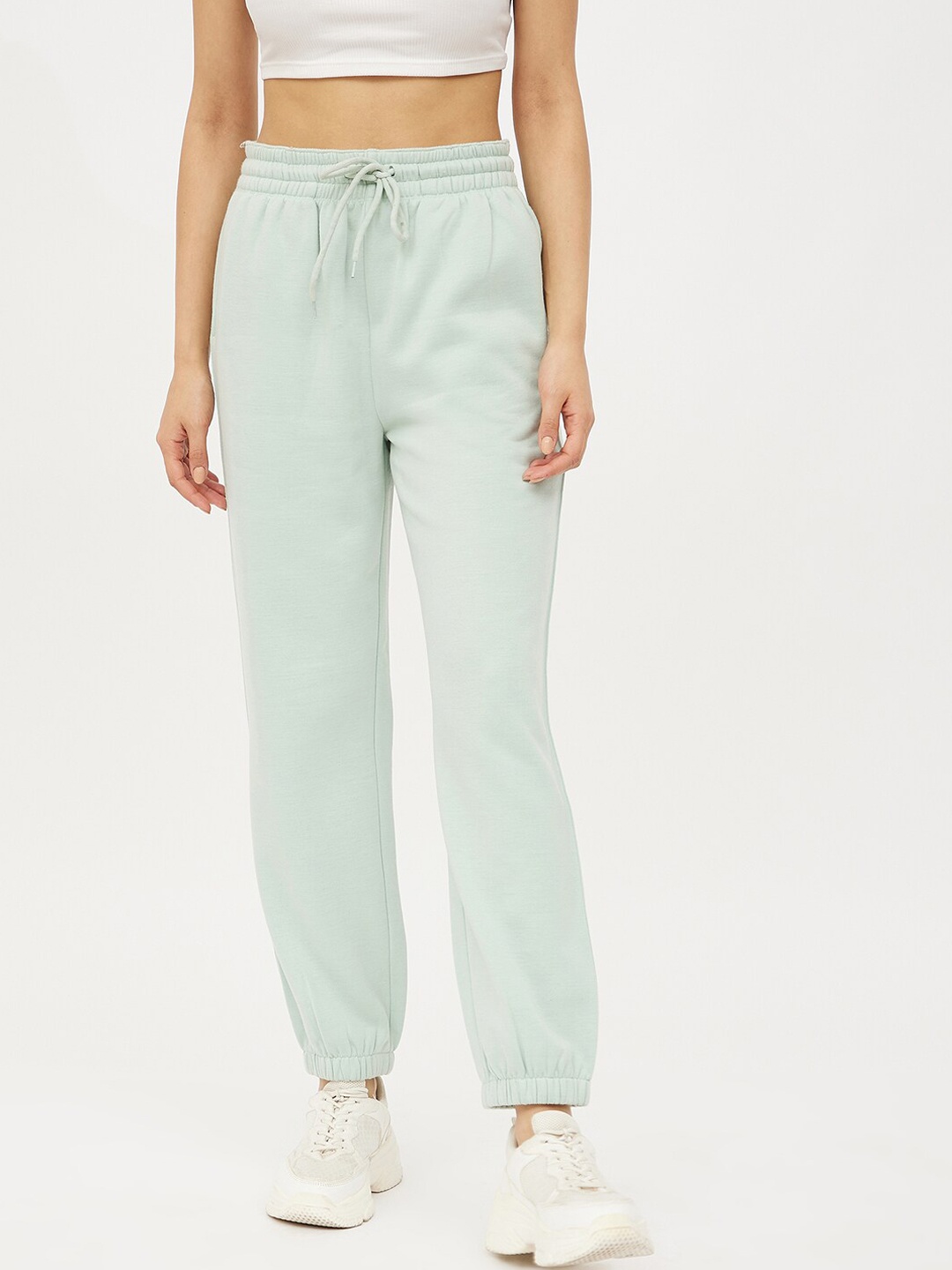 

Harpa Women Sea Green Solid Joggers