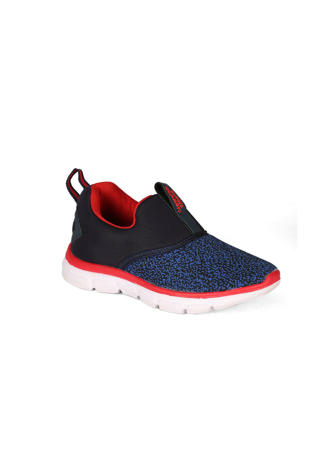 

Bubblegummers Boys Blue & Red Woven Design Slip-On Sneakers
