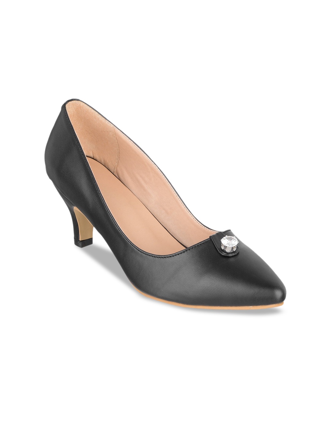 

Sherrif Shoes Black Kitten Pumps