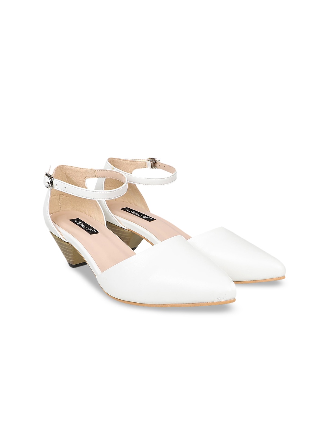 

Sherrif Shoes White Party Kitten Pumps