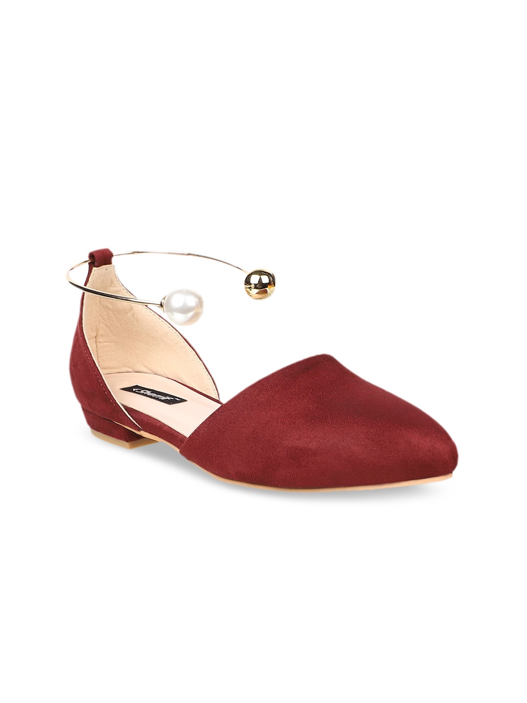 

Sherrif Shoes Women Maroon Party Ballerinas Flats