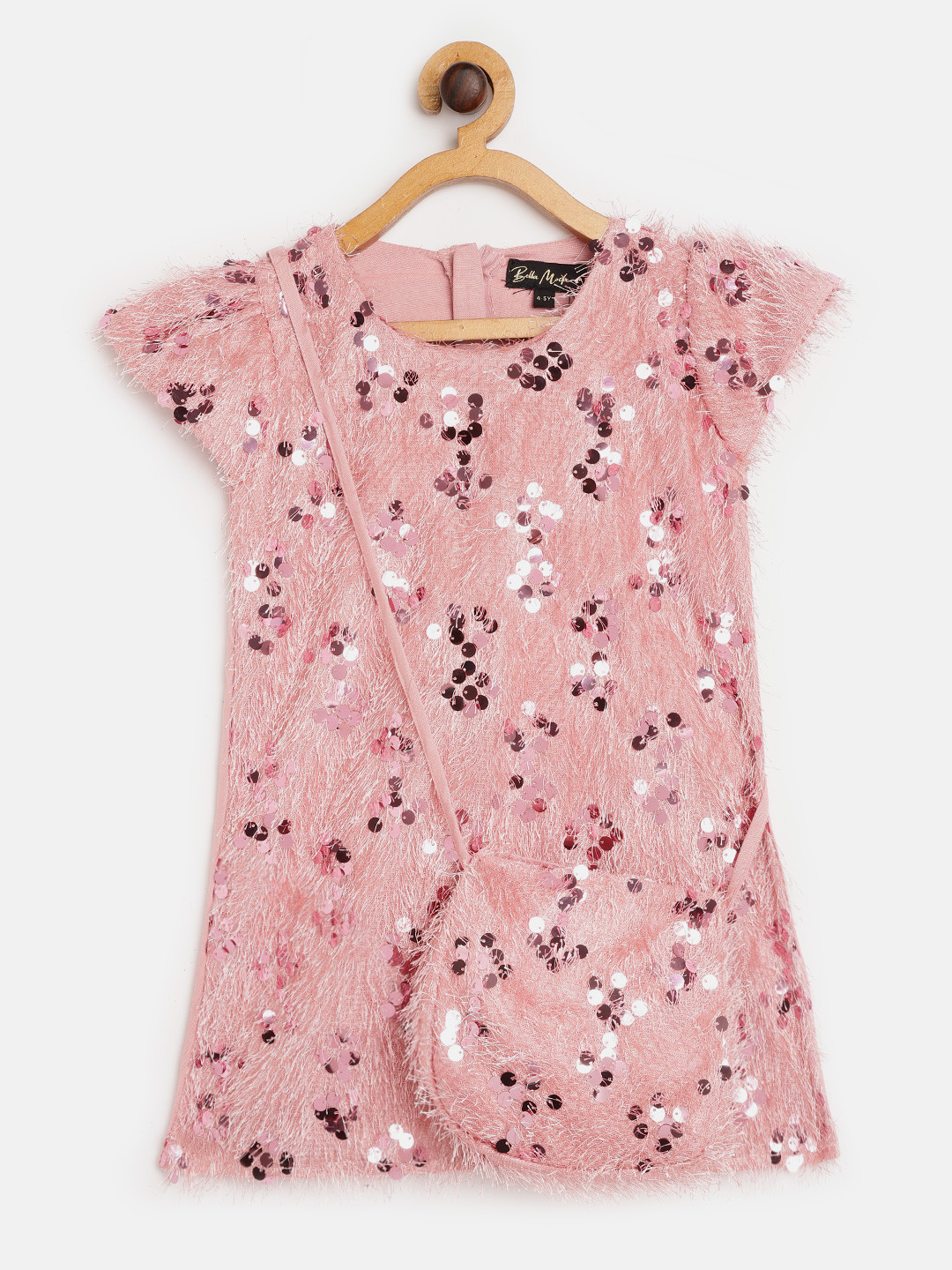 

Bella Moda Pink Embellished A-Line Dress