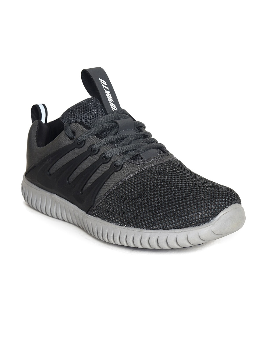 

IMPAKTO Men Grey Mesh Walking Non-Marking Shoes