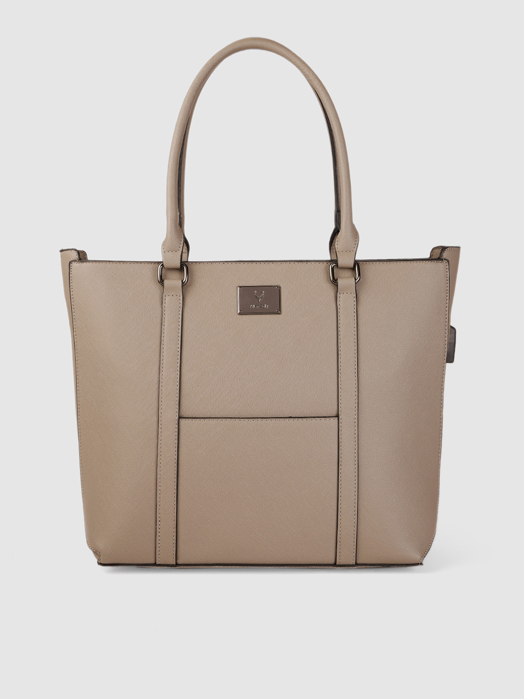 

Allen Solly Brown PU Structured Shoulder Bag