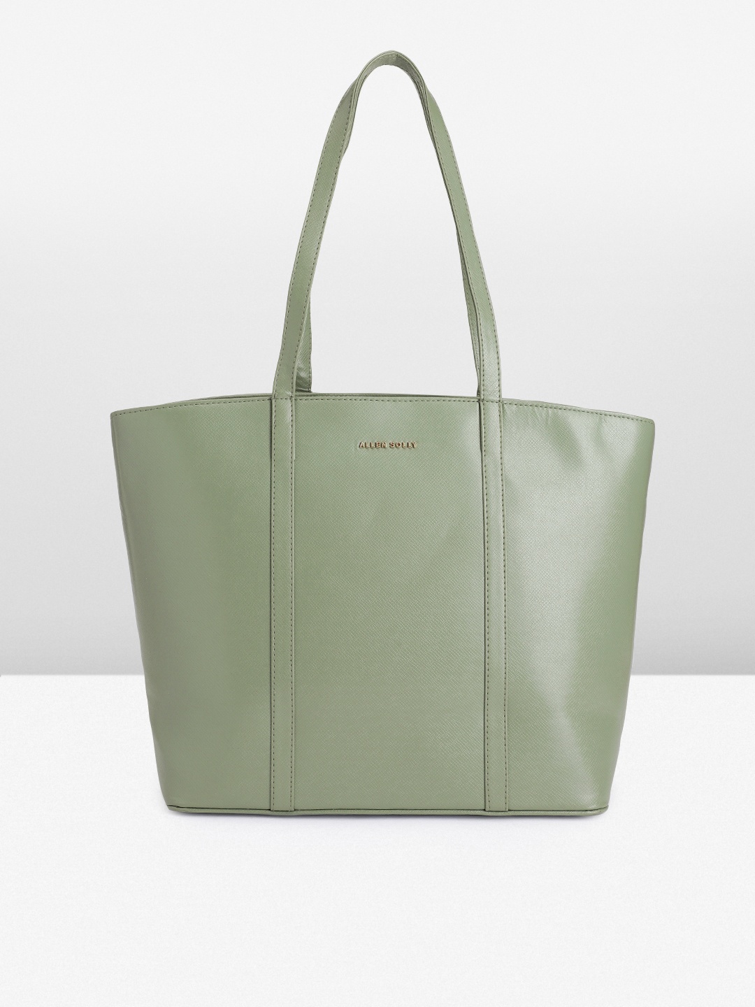 

Allen Solly Solid PU Regular Structured Shoulder Bag, Green