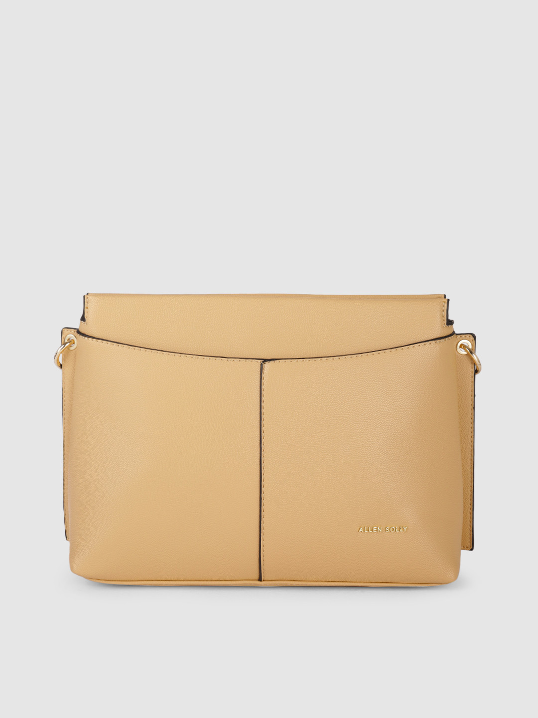 

Allen Solly Brown PU Structured Sling Bag