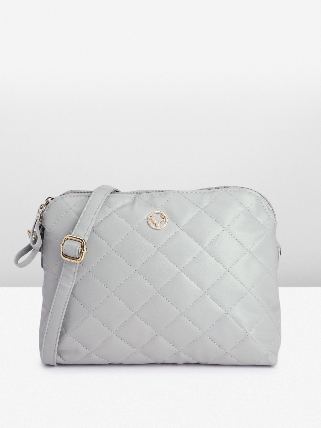 

Allen Solly Quilted Sling Bag, Grey