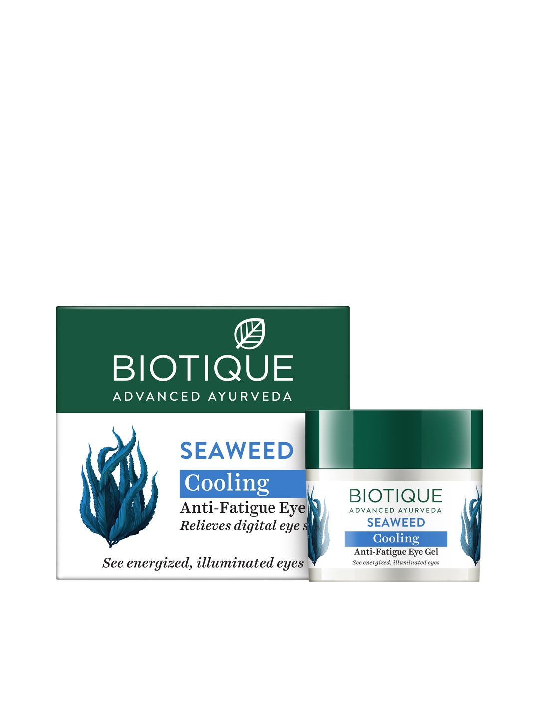 

Biotique SeaWeed Cooling Anti-Fatigue Eye Gel to Reduce Dark Circles - 15 g, White