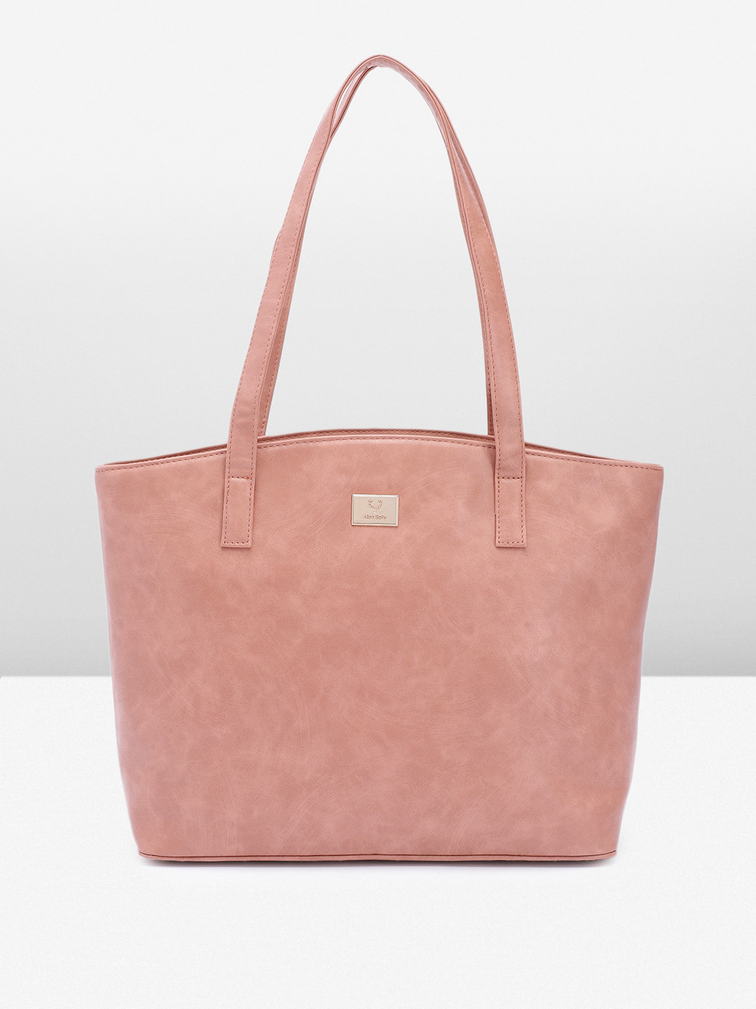 

Allen Solly Textured PU Structured Shoulder Bag, Nude