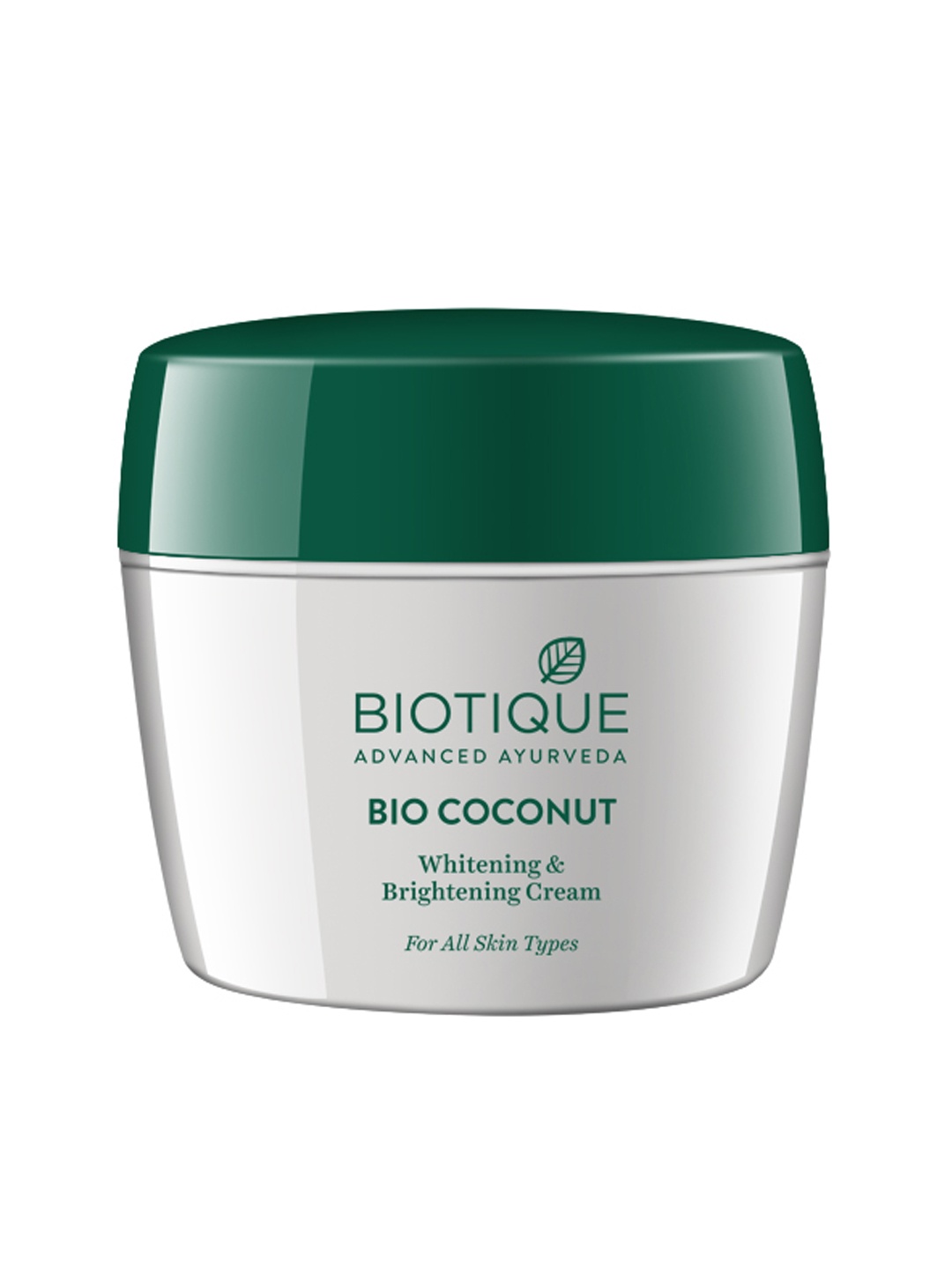 

Biotique Botanicals Bio Coconut Whitening & Brightening Cream 175g, White