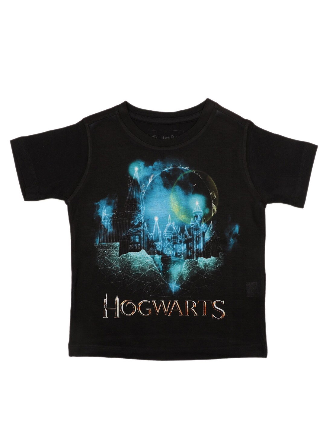 

Harry Potter by Wear Your Mind Boys Black & Blue Harry Potter Printed Round Neck T-shirt