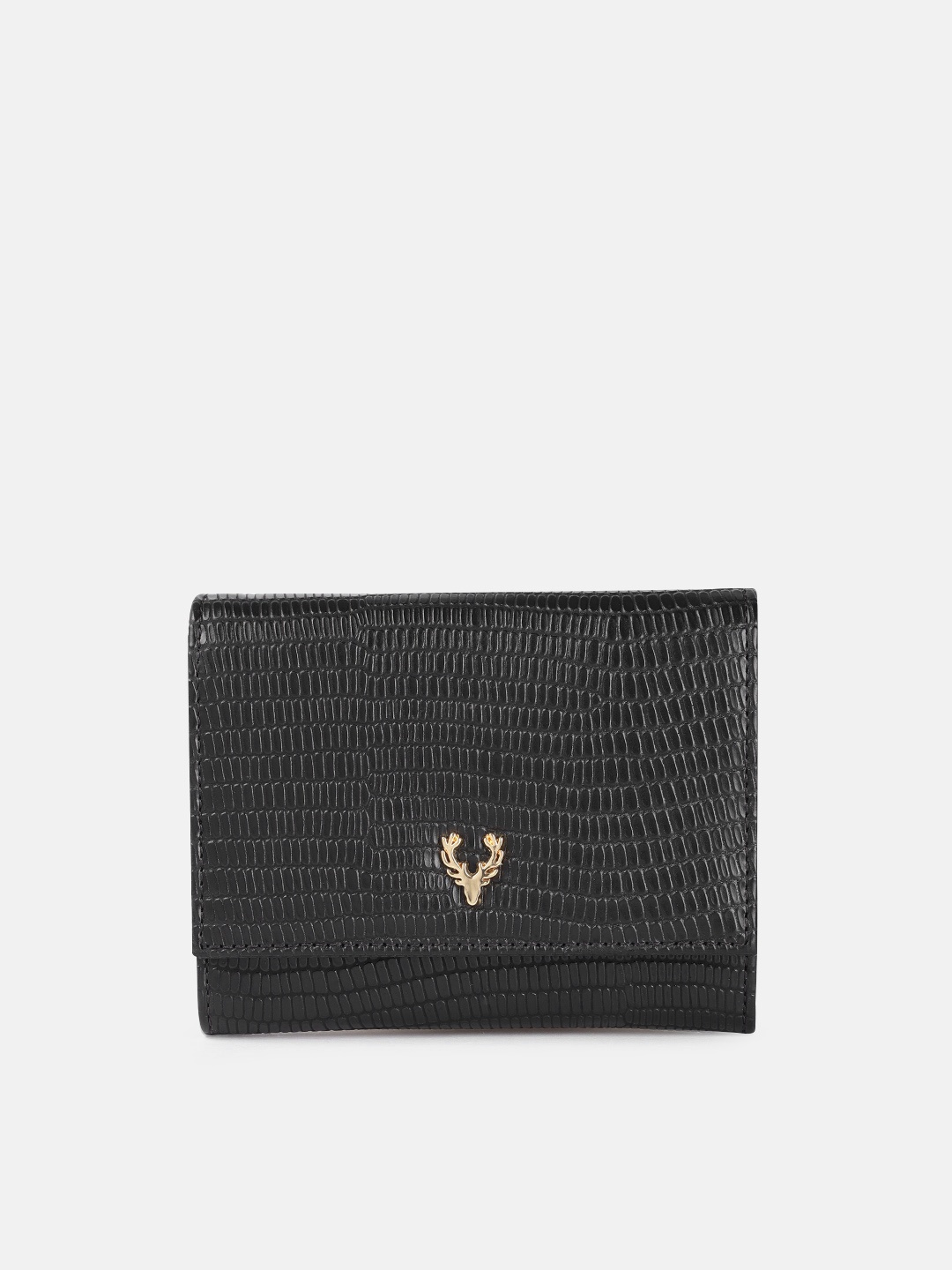 

Allen Solly Wome Textured Envelope Wallet, Black